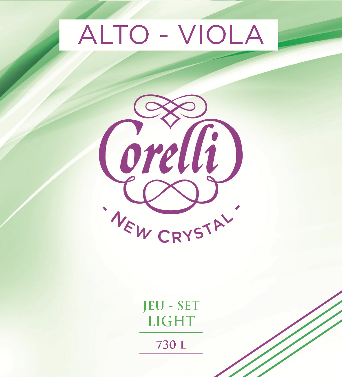 Corelli New Crystal Viola String Set 15-16.5" Light