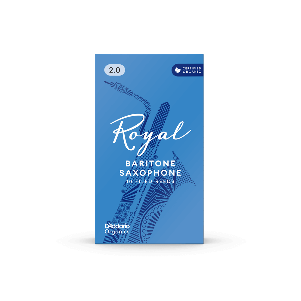 Royal Baritone Saxophone Reeds Strength 2.0 Pack of 10