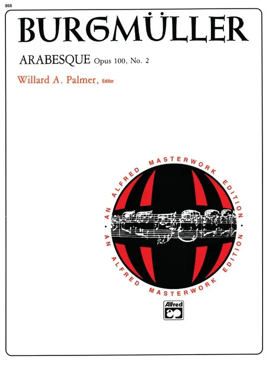 Burgmuller Arabesque Op 100, No.2 Piano - Alfred 866