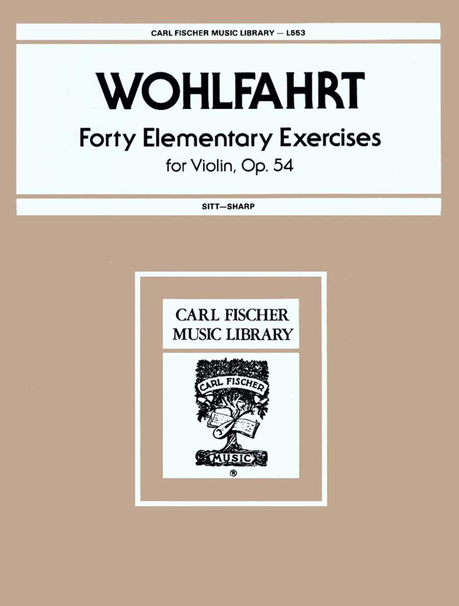 Forty Elementary Exercises for Violin Op 54