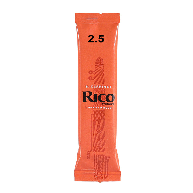 Rico Bb Clarinet Reeds, Strength 2.5, Single