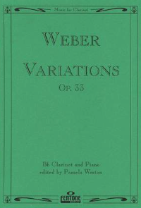 Variations Op. 33 - Clarinet/Piano - Weber Arr Weston - Fentone Music