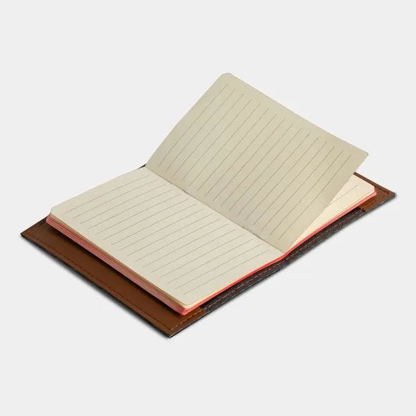 Guitar Passport or Notebook Holder Made from Vegan Apple Leather