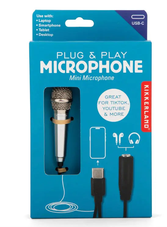 Plug and Play Microphone by Kikkerland