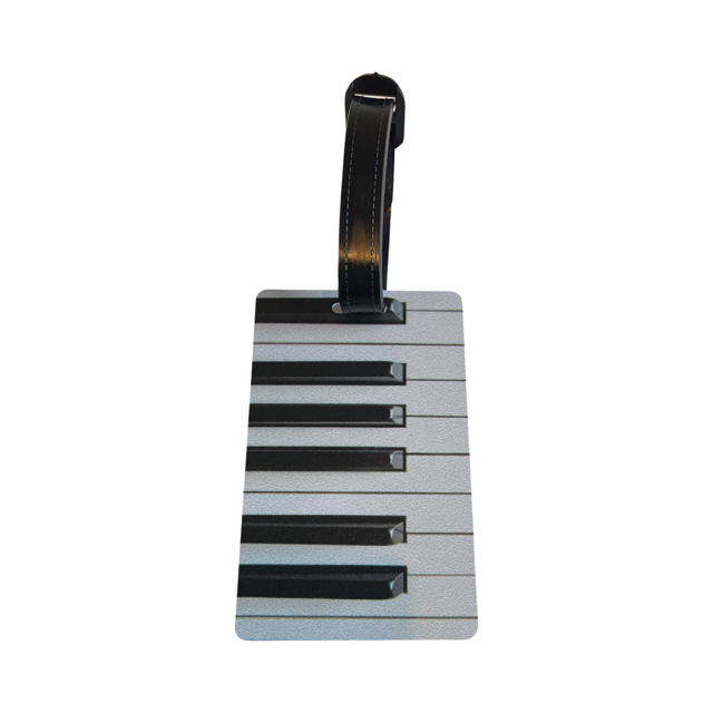 Music Luggage Tag Piano Keyboard