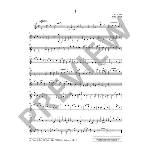 Violin Studies - The 100 Most Essential Studies