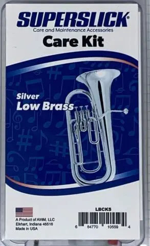 Superslick Care Kit - Lower Brass (Euphonium/Baritone Horn/Tuba) - Silver Instrument