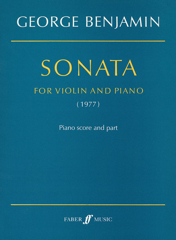 SONATA FOR VIOLIN & PIANO (1977) - Faber 0571517587