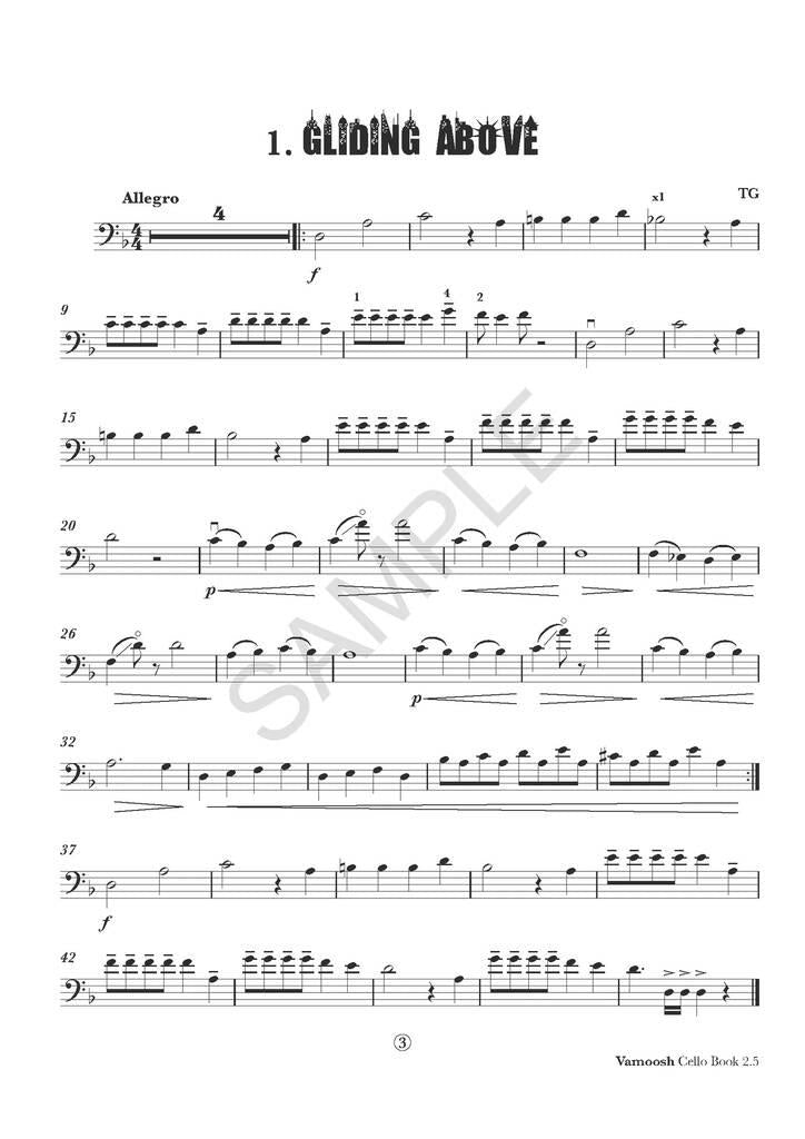 Vamoosh Cello Book 2.5 - Cello/Audio Access Online by Gregory Vamoosh Music VAM27