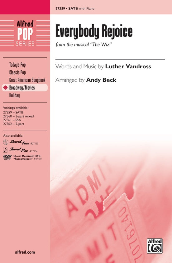 Everybody Rejoice (from The Wiz) – SATB Choral Octavo (Digital Download)