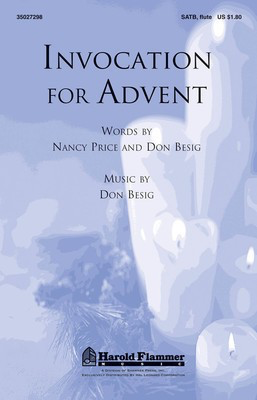 Invocation for Advent - Don Besig|Nancy Price - SATB Shawnee Press Choral Score Octavo