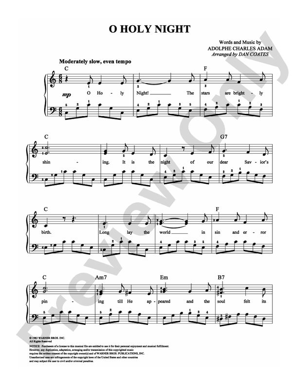 O Holy Night - DSM-PS-0000368 - Easy Piano (Digital Download)