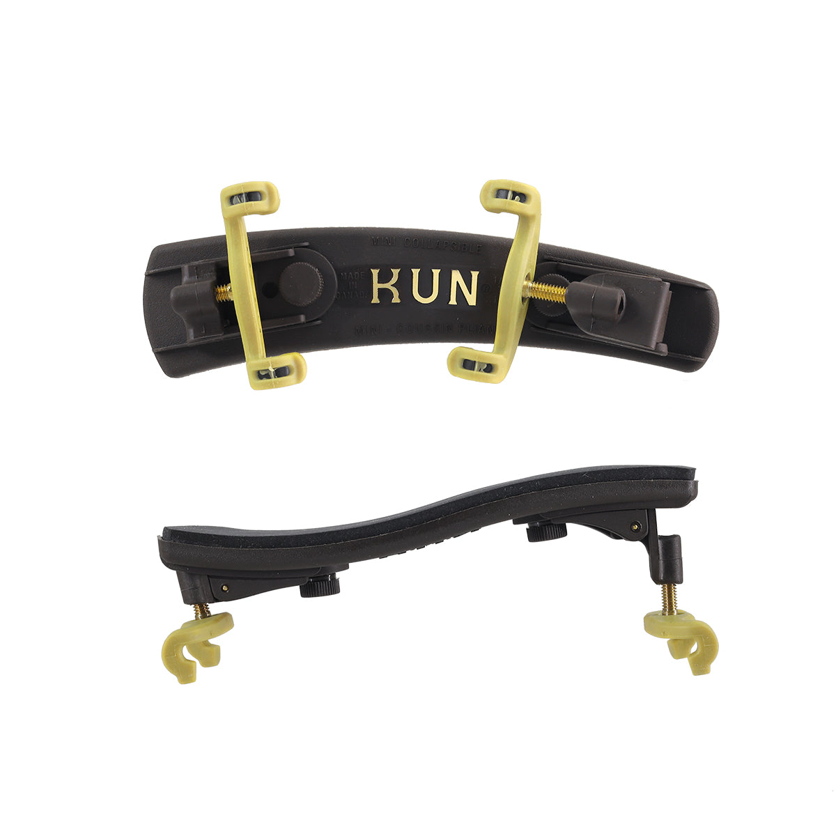 Kun Mini Collapsible Violin Shoulder Rest 1/4-1/16 Brown