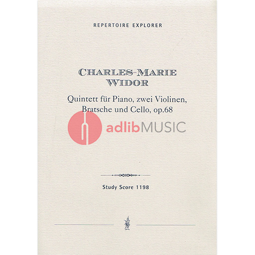 Widor - Quintet Op 68 - 2 Violins/Viola/Cello/Piano - Score/Parts - Musikproduktion Hoeflich