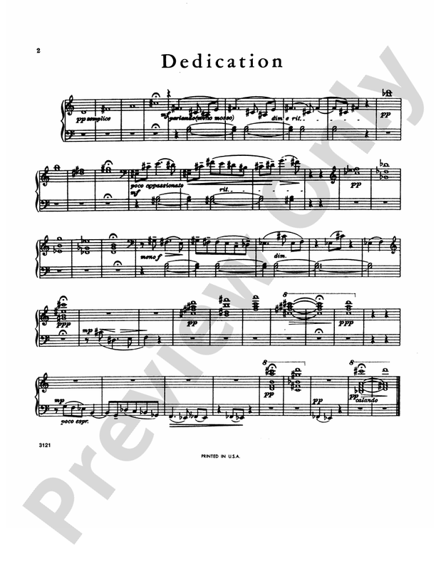 Bartok - Ten Easy Pieces - Piano Solo (Digital Download)
