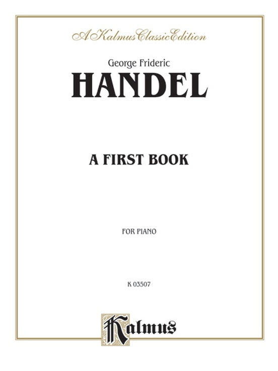 Handel - A First Book - Piano Solo (Digital Download)