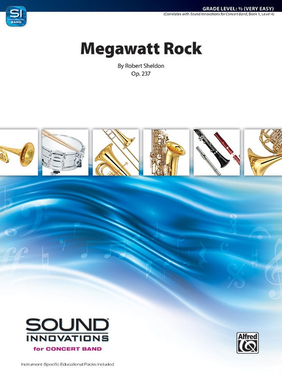 Megawatt Rock - Concert Band Conductor Score & Parts (Digital Download)