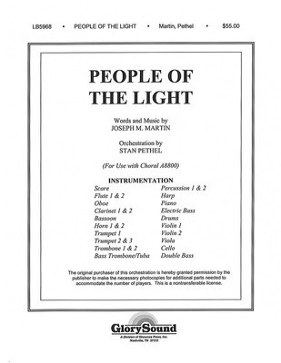 People of the Light - Joseph M. Martin - Shawnee Press Score/Parts
