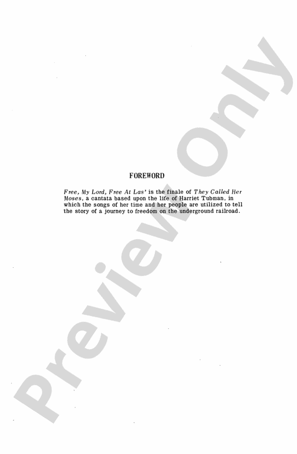 Free, My Lord, Free at Las' – SATB Choral Octavo (Digital Download)