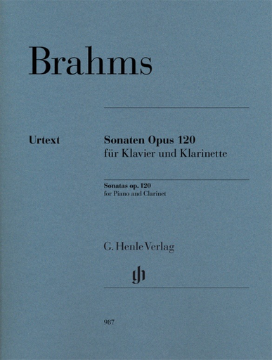 Brahms - Sonatas Op120 - Clarinet/Piano Accompaniment Henle HN987