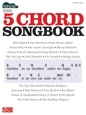 5 Chord Songbook Strum & Sing Series - Easy Guitar/Vocal Lyrics/Chords Cherry Lane 2501718