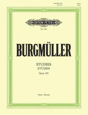 Burmuller - 12 Brilliant & Melodious Studies Op105 - Piano Solo - Peters EP3102