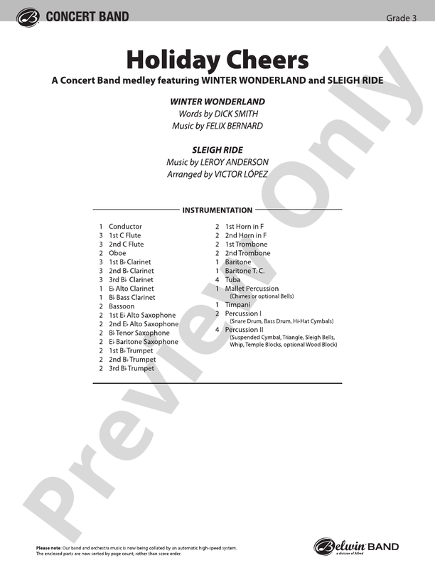 Holiday Chips and Salsa - Concert Band Conductor Score & Parts (Digital Download)