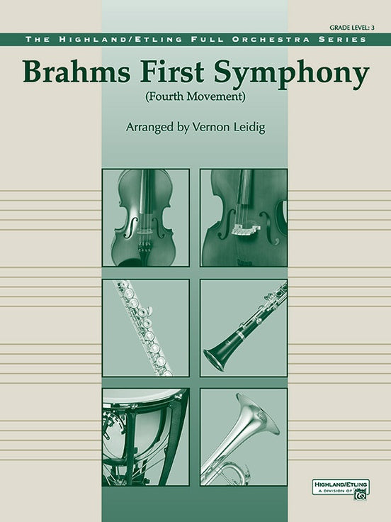 Brahms's 1st Symphony, 4th Movement – Full Orchestra Conductor Score & Parts (Digital Download)