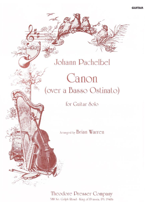 Pachelbel - Canon - Guitar Solo arranged by Warren Fischer 114-40288