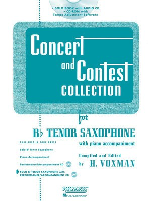 Concert and Contest Collection for Bb Tenor Sax - Various - Tenor Saxophone Himie Voxman Rubank Publications /CD