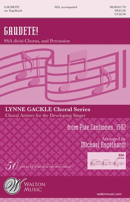 Gaudete! - SSA divisi Michael Engelhardt Walton Music Choral Score Octavo