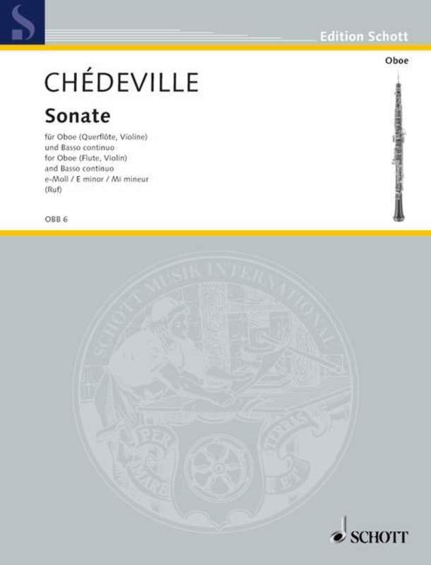 Sonata in E minor from Op.7 - Oboe (Violin/Flute) and Basso Continuo - Chedeville - Schott OBB6
