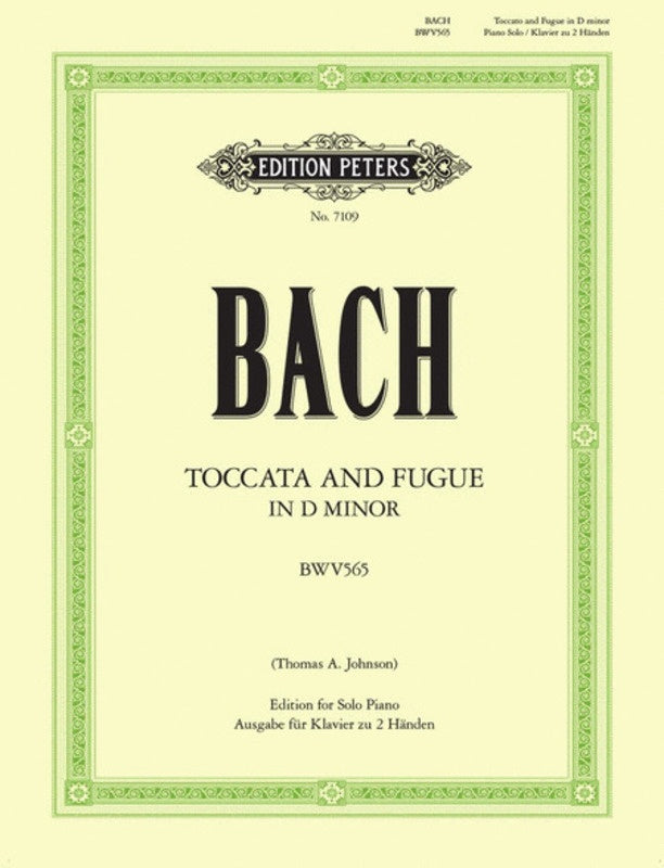 Bach - Toccata & Fugue in Dmin BWV565 - Piano Solo arranged by Johnson Peters EP7109