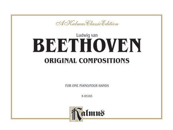 Beethoven - Original Compositions for Four Hands - 1 Piano, 4 Hands (Digital Download)