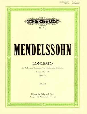 Mendelssohn - Concerto in Emin Op64 - Violin/Piano Accompaniment - Peters EP1731A