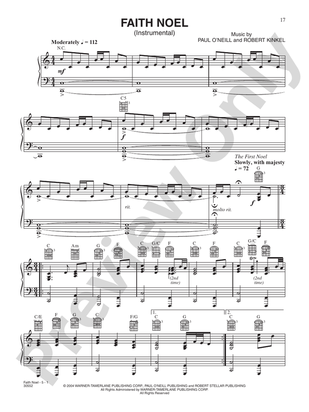 Faith Noel - DSM-PS-0010899 - Piano (Digital Download)