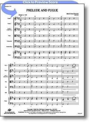 Prelude and Fugue - Brian Balmages - FJH Music Company Score/Parts