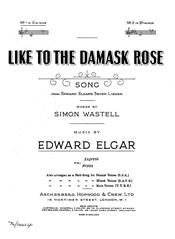 Like To The Damask Rose - G Major Vocal/Piano (Digital Download)