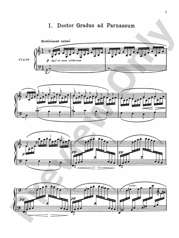 Debussy - Children's Corner - Piano Solo (Digital Download)