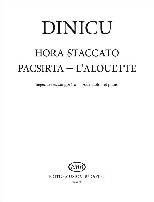 Dinicu - Hora Staccato & Lalouette - Violin/Piano Accompaniment EMB Z2870