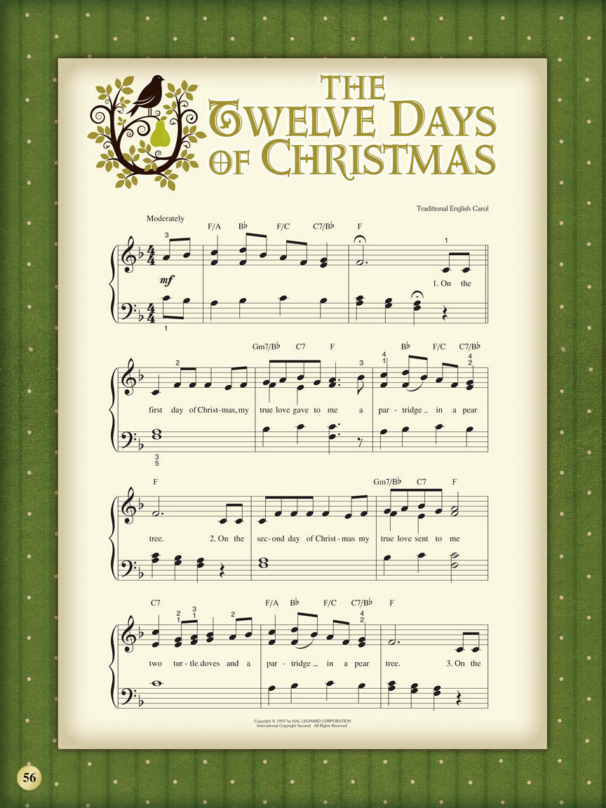 My First Christmas Carols Song Book - Easy Piano - Hal Leonard 128578