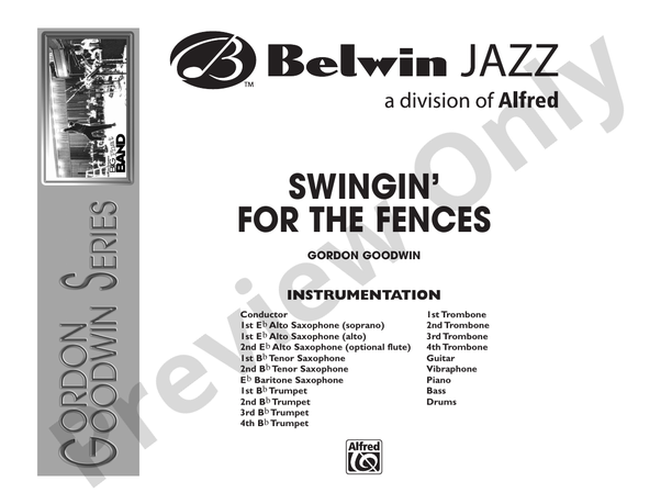 Swingin' for the Fences - Jazz Ensemble Conductor Score & Parts (Digital Download)