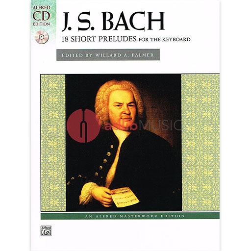 Bach 18 Short Preludes Bk/CD