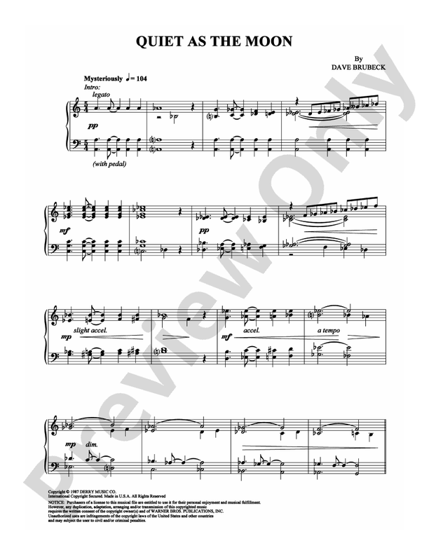 Quiet As The Moon - DSM-PS-0000750 - Piano (Digital Download)