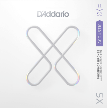 D'Addario XS Phosphor Bronze Acoustic Guitar, Set, 11-52 Custom Light XSAPB1152