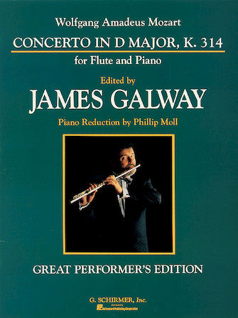 Mozart - Concerto #2 in DMaj K314 - Flute/Piano Accompaniment edited by Galway Schirmer 50481086