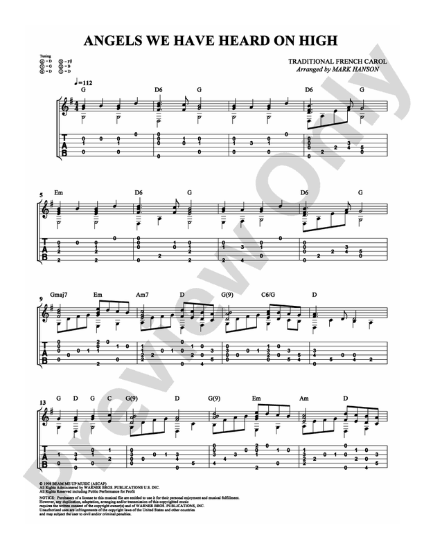 Angels We Have Heard on High - Guitar TAB (Digital Download)