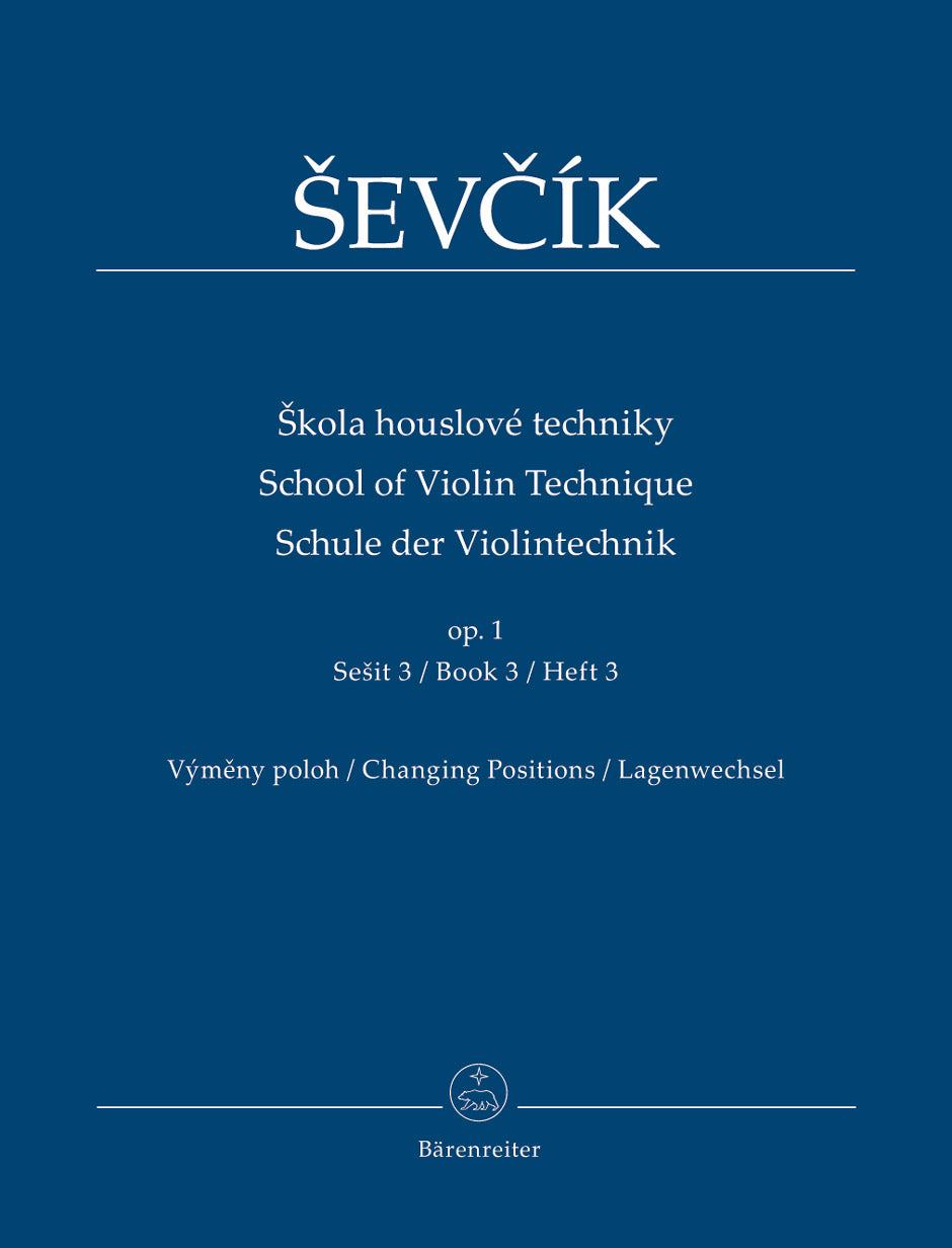 Sevcik School of Violin Technique Op 1 Book 3