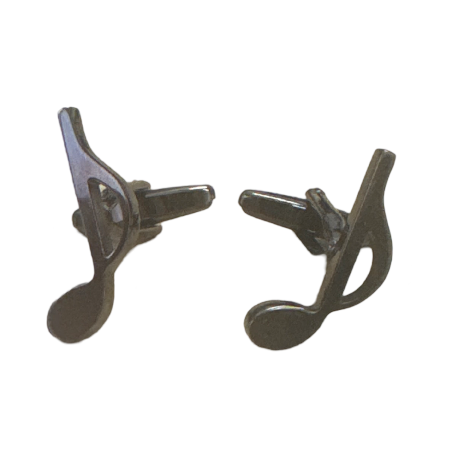MUSIC NOTE CUFFLINKS QUAVERS Silver