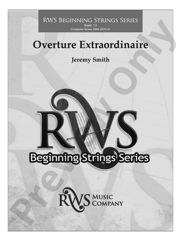 Overture Extraordinaire - String Orchestra Conductor Score & Parts (Digital Download)